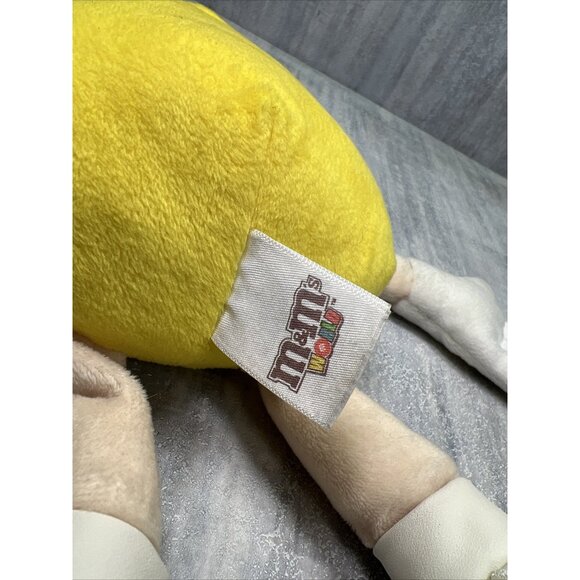 M&M’s World Yellow Peanut Large Plush 10” 2016 Candy Stuffed Animal Toy - Picture 5 of 7